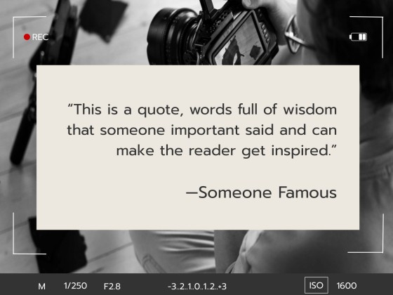 Videography Workshop presentation template 