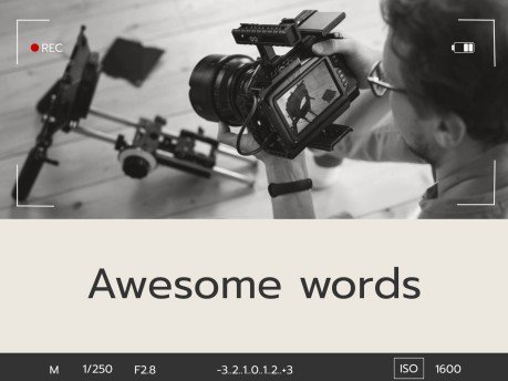 Videography Workshop presentation template 
