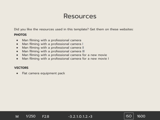 Videography Workshop presentation template 