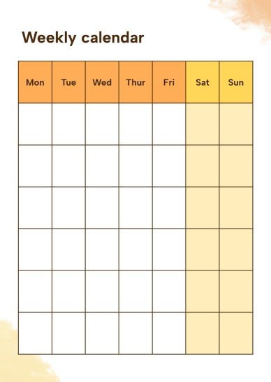 Modelo de apresentação Agenda para a universidade com salpicos de aquarela