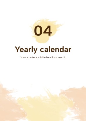 Modelo de apresentação Agenda para a universidade com salpicos de aquarela