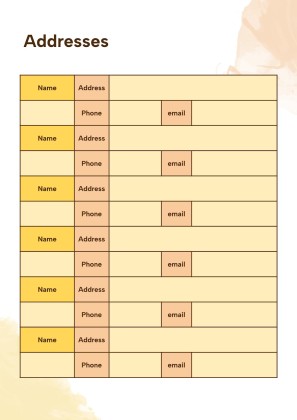 Modelo de apresentação Agenda para a universidade com salpicos de aquarela