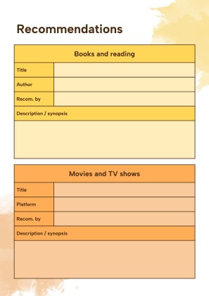 Modelo de apresentação Agenda para a universidade com salpicos de aquarela