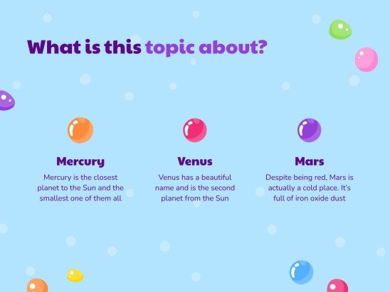 어린이를 위한 젤리 감각 워크숍 프레젠테이션 템플릿