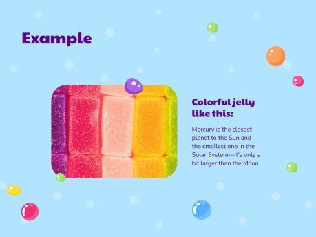 어린이를 위한 젤리 감각 워크숍 프레젠테이션 템플릿