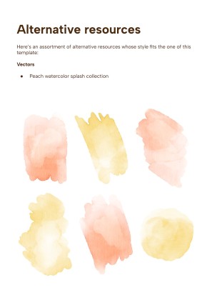 Modelo de apresentação Agenda para a universidade com salpicos de aquarela