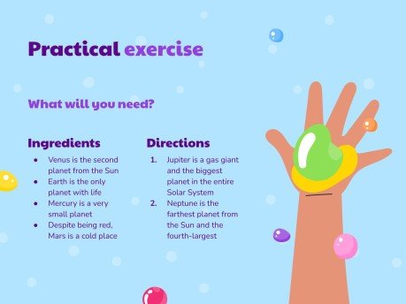 어린이를 위한 젤리 감각 워크숍 프레젠테이션 템플릿