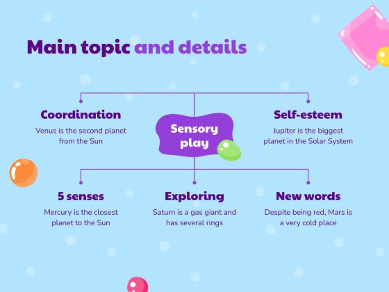 어린이를 위한 젤리 감각 워크숍 프레젠테이션 템플릿