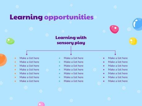 어린이를 위한 젤리 감각 워크숍 프레젠테이션 템플릿