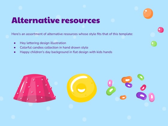 어린이를 위한 젤리 감각 워크숍 프레젠테이션 템플릿