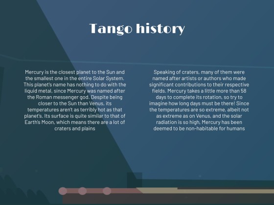 Tango Dance Workshop presentation template 