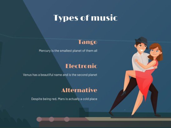 Tango Dance Workshop presentation template 