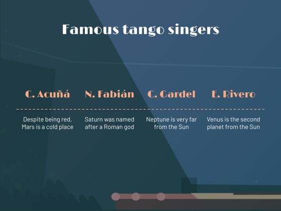 Tango Dance Workshop presentation template 