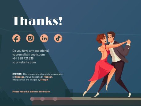 Tango Dance Workshop presentation template 