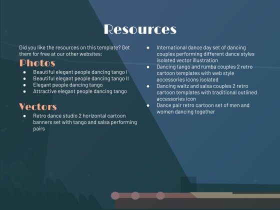 Tango Dance Workshop presentation template 