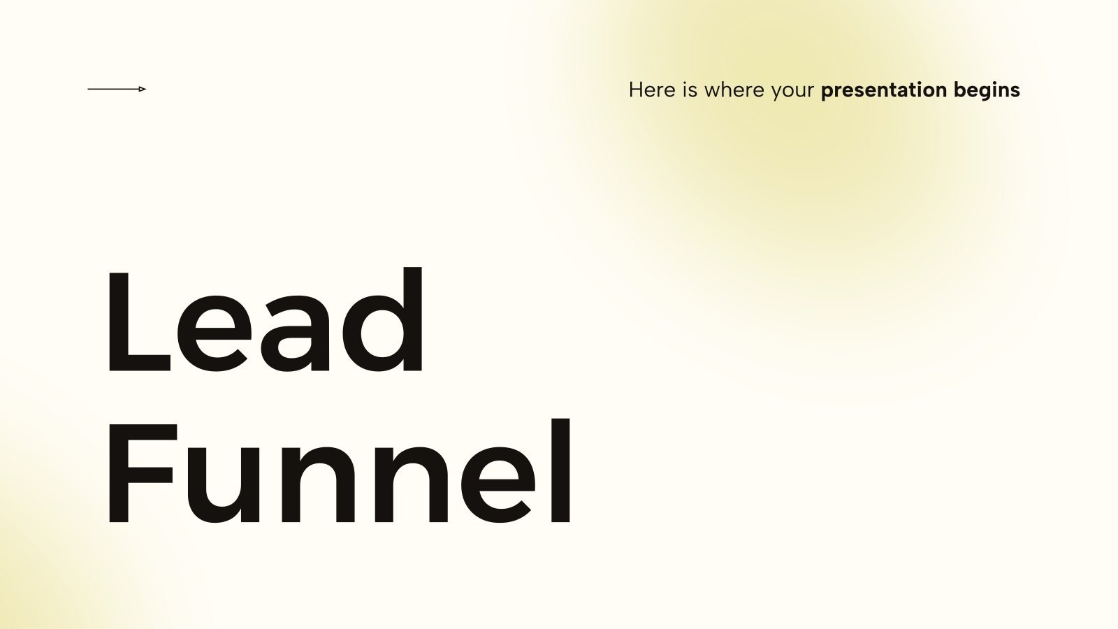 Lead Funnel presentation template 