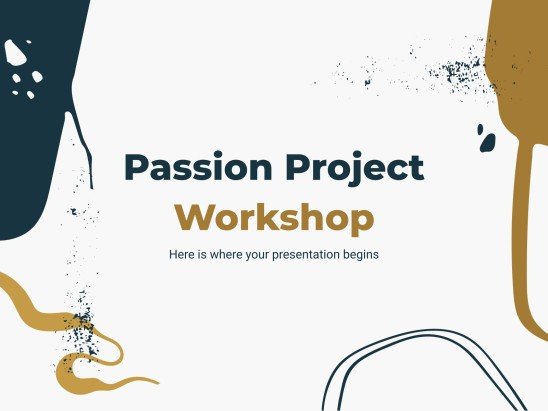 Passion Project Workshop presentation template 