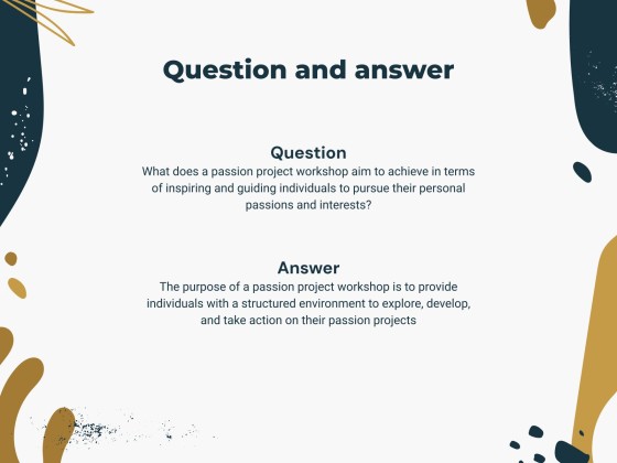 Passion Project Workshop presentation template 
