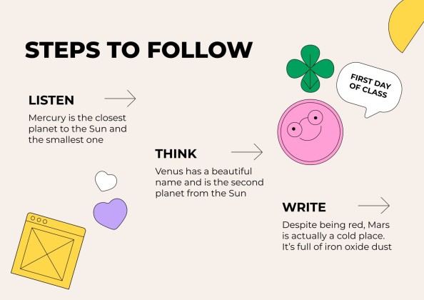 고등학교를 위한 학교 활동으로 돌아가기 프레젠테이션 템플릿