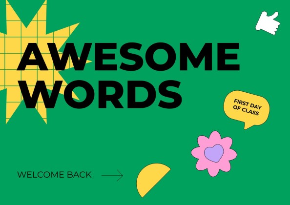 고등학교를 위한 학교 활동으로 돌아가기 프레젠테이션 템플릿