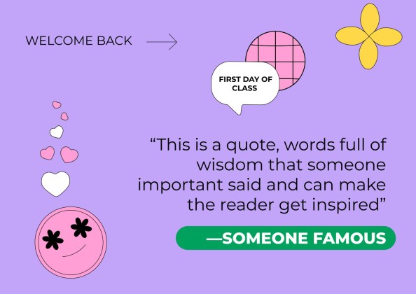 고등학교를 위한 학교 활동으로 돌아가기 프레젠테이션 템플릿