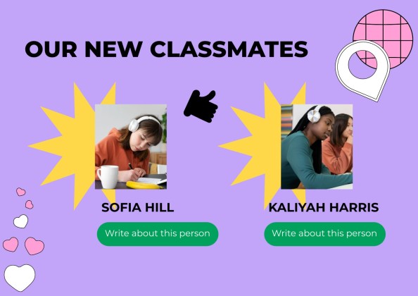 고등학교를 위한 학교 활동으로 돌아가기 프레젠테이션 템플릿