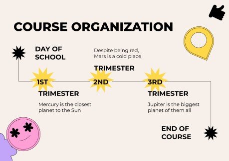 고등학교를 위한 학교 활동으로 돌아가기 프레젠테이션 템플릿