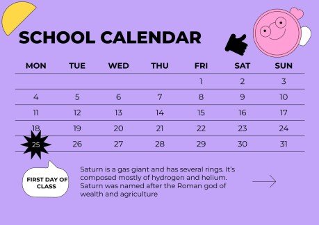 고등학교를 위한 학교 활동으로 돌아가기 프레젠테이션 템플릿