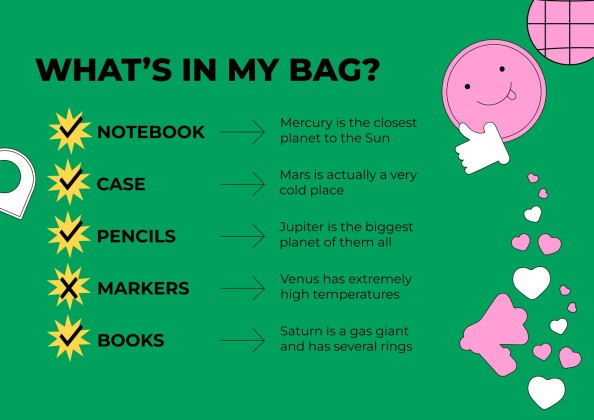 고등학교를 위한 학교 활동으로 돌아가기 프레젠테이션 템플릿