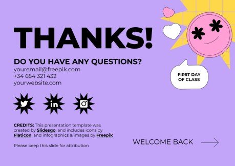 고등학교를 위한 학교 활동으로 돌아가기 프레젠테이션 템플릿