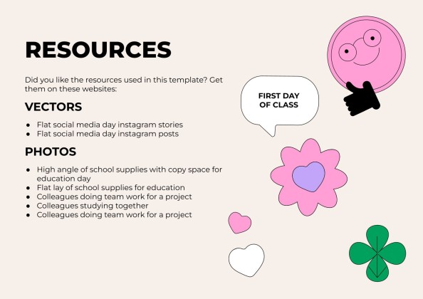 고등학교를 위한 학교 활동으로 돌아가기 프레젠테이션 템플릿