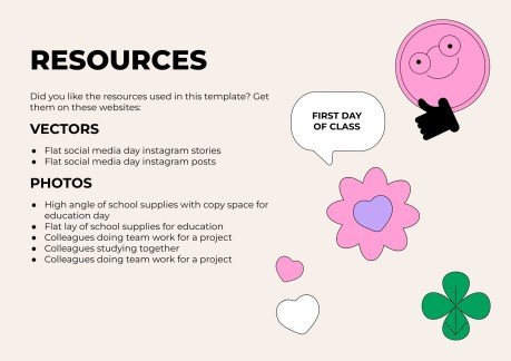 고등학교를 위한 학교 활동으로 돌아가기 프레젠테이션 템플릿