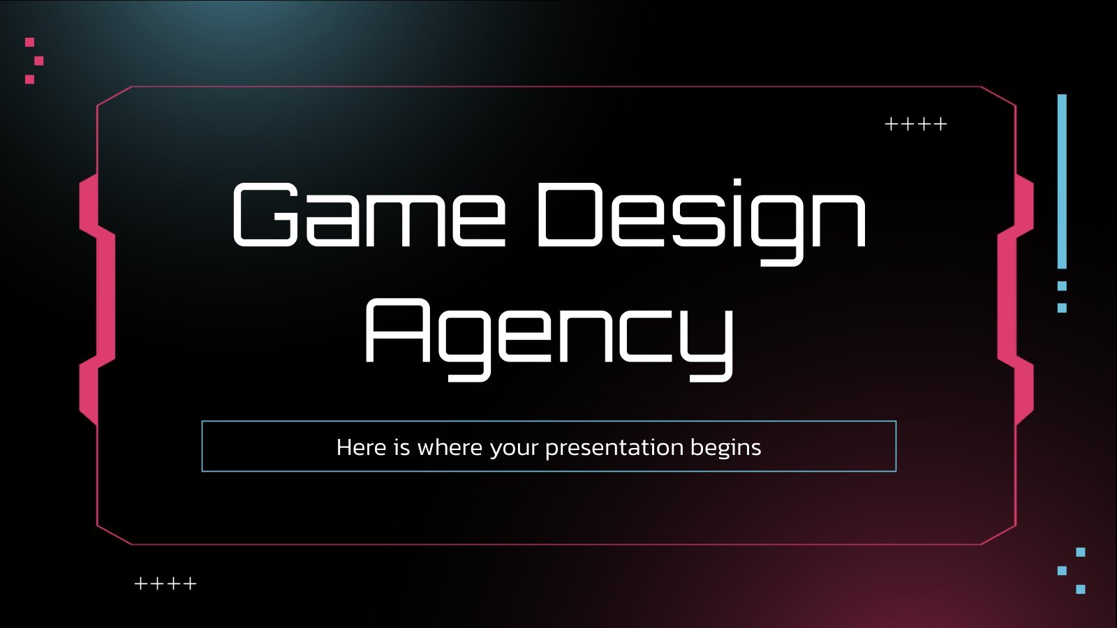 Game Design Agency presentation template 