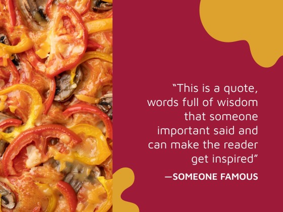 이탈리아 파스타 워크숍 프레젠테이션 템플릿