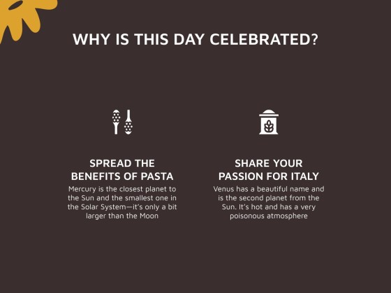 이탈리아 파스타 워크숍 프레젠테이션 템플릿