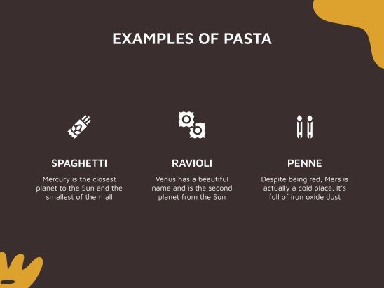 이탈리아 파스타 워크숍 프레젠테이션 템플릿