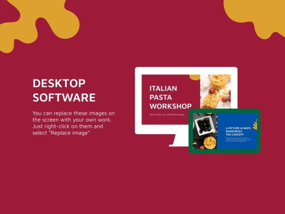 이탈리아 파스타 워크숍 프레젠테이션 템플릿
