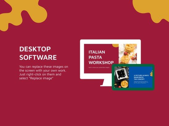 이탈리아 파스타 워크숍 프레젠테이션 템플릿