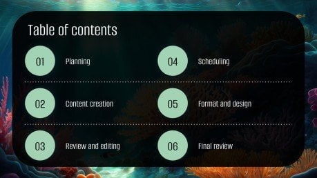 Coral Restoration Social Media Strategy presentation template 