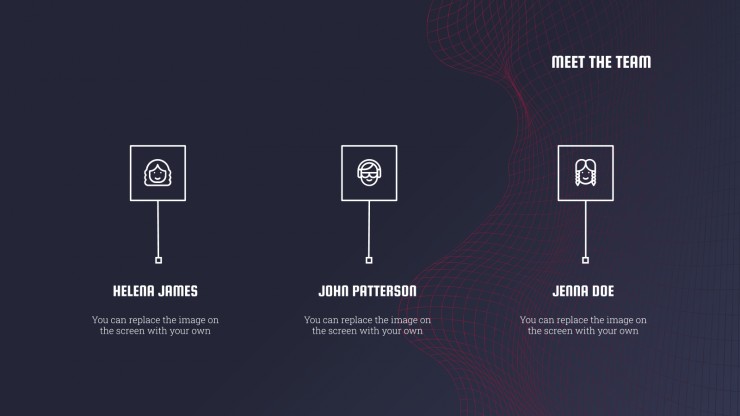 Modelo de apresentação Ondas de dados