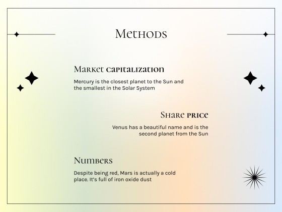 기업 가치 평가 워크숍 프레젠테이션 템플릿