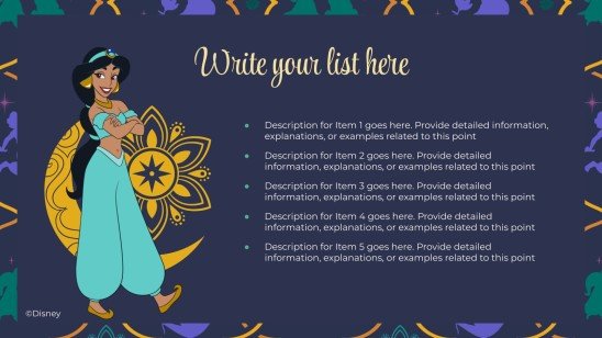 Aladdin & Jasmine Presentation