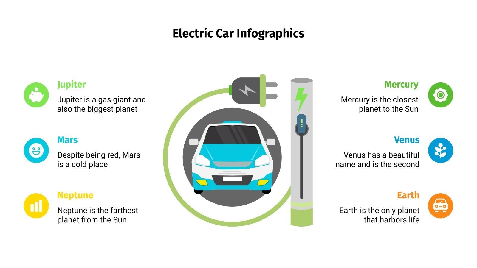 Free Electric Car Infographics for Google Slides and PowerPoint