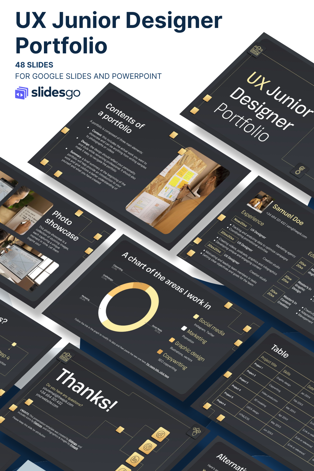 UX Junior Designer Portfolio Presentation