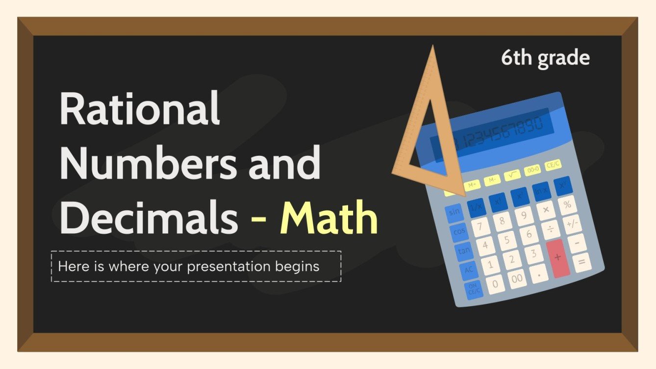 Rational numbers and decimals math 6th grade