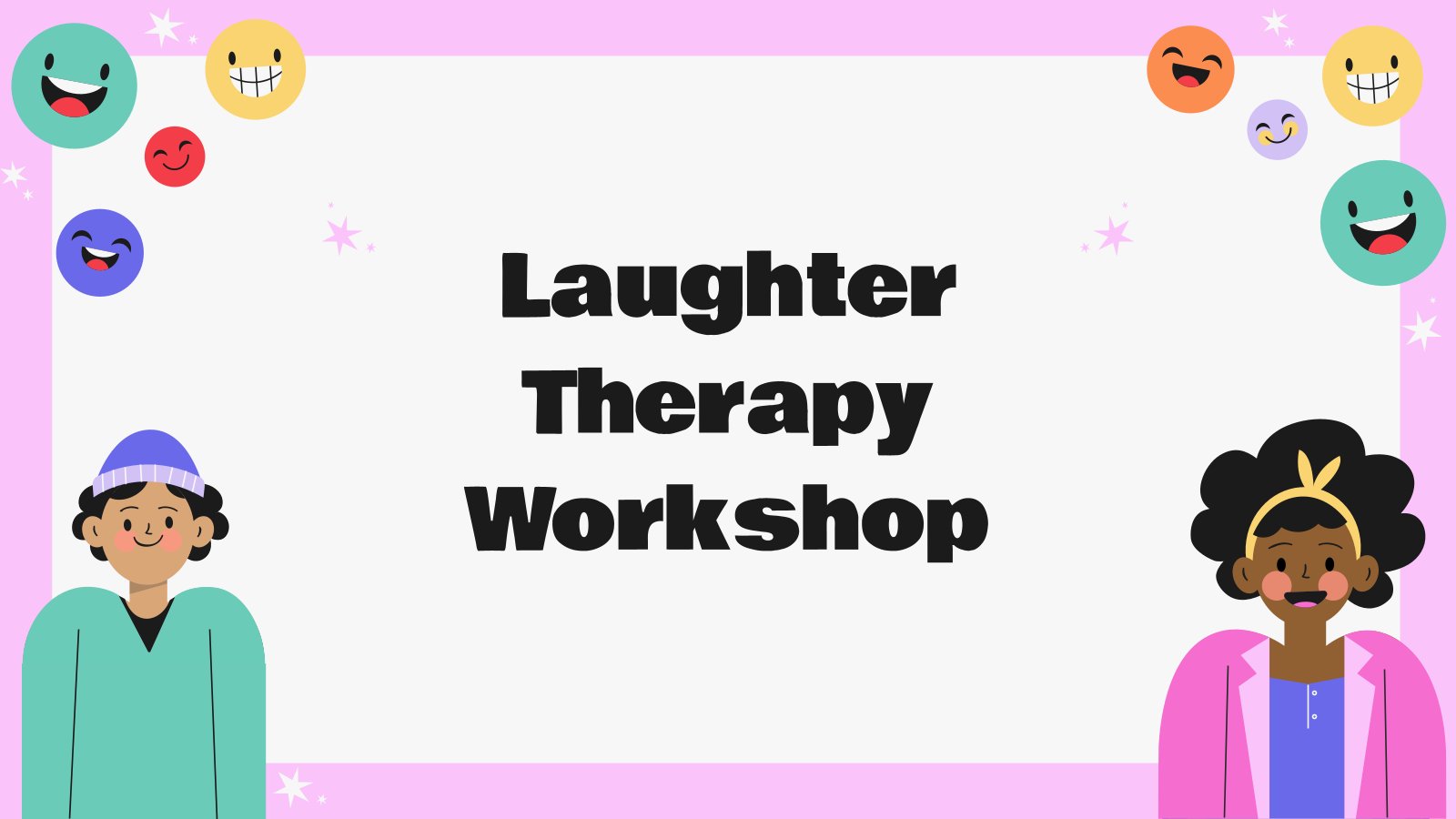 Laughter Therapy Workshop presentation template 