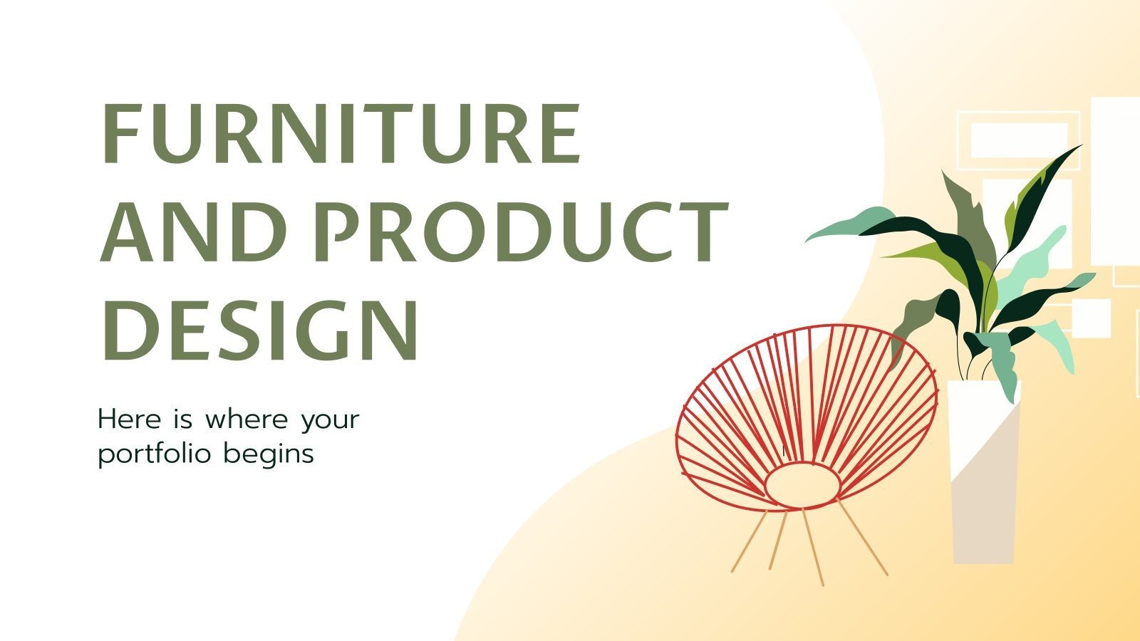 Furniture & Product Design Google Slides and PPT template