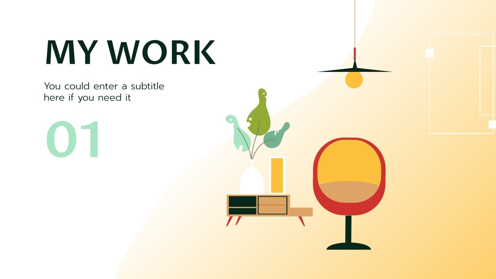 Furniture & Product Design Google Slides and PPT template