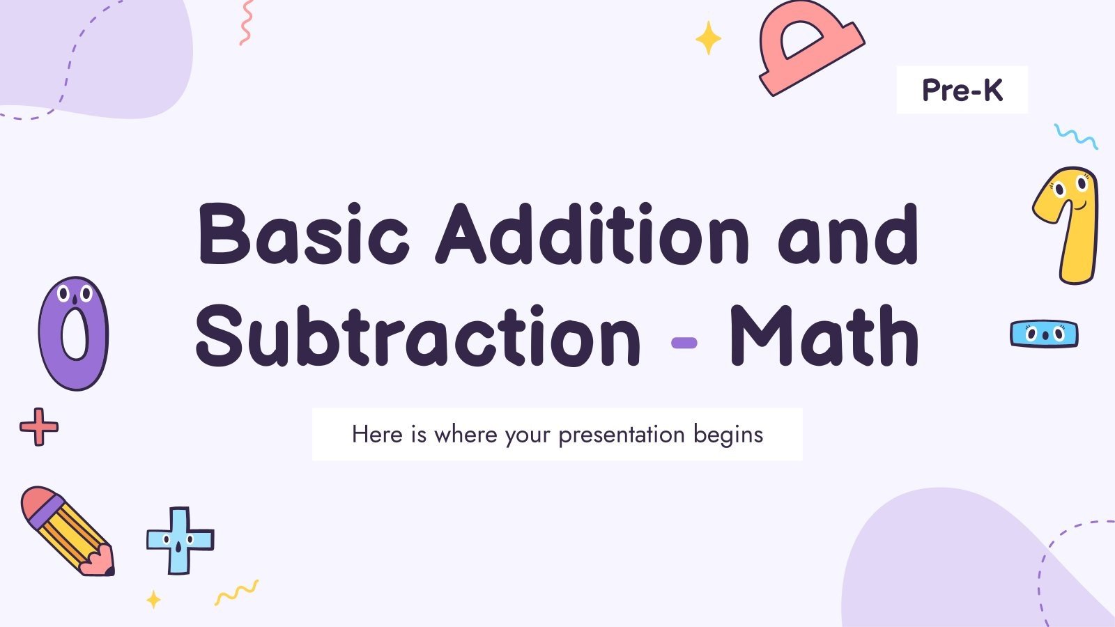 Addition et soustraction de base - Mathématiques - Maternelle Modèles de présentation