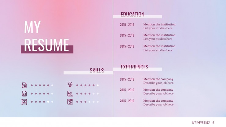 Designer Portfolio presentation template